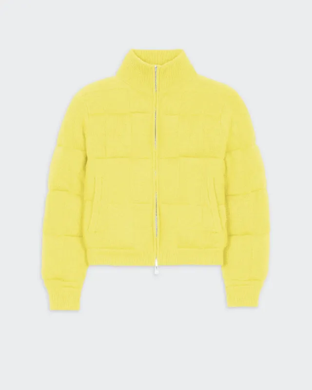 Quilted Puffer Jacket - Lemon sold by Guest In Residence