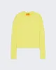 Cable Shrunken Crew - Lemon sold by Guest In Residence