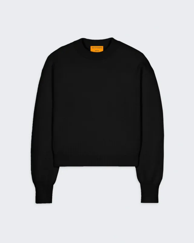 Collegiate Crew In Cashmere - Black sold by Guest In Residence