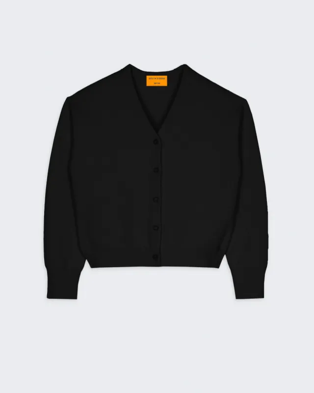 Collegiate Cardigan In Cashmere - Black sold by Guest In Residence