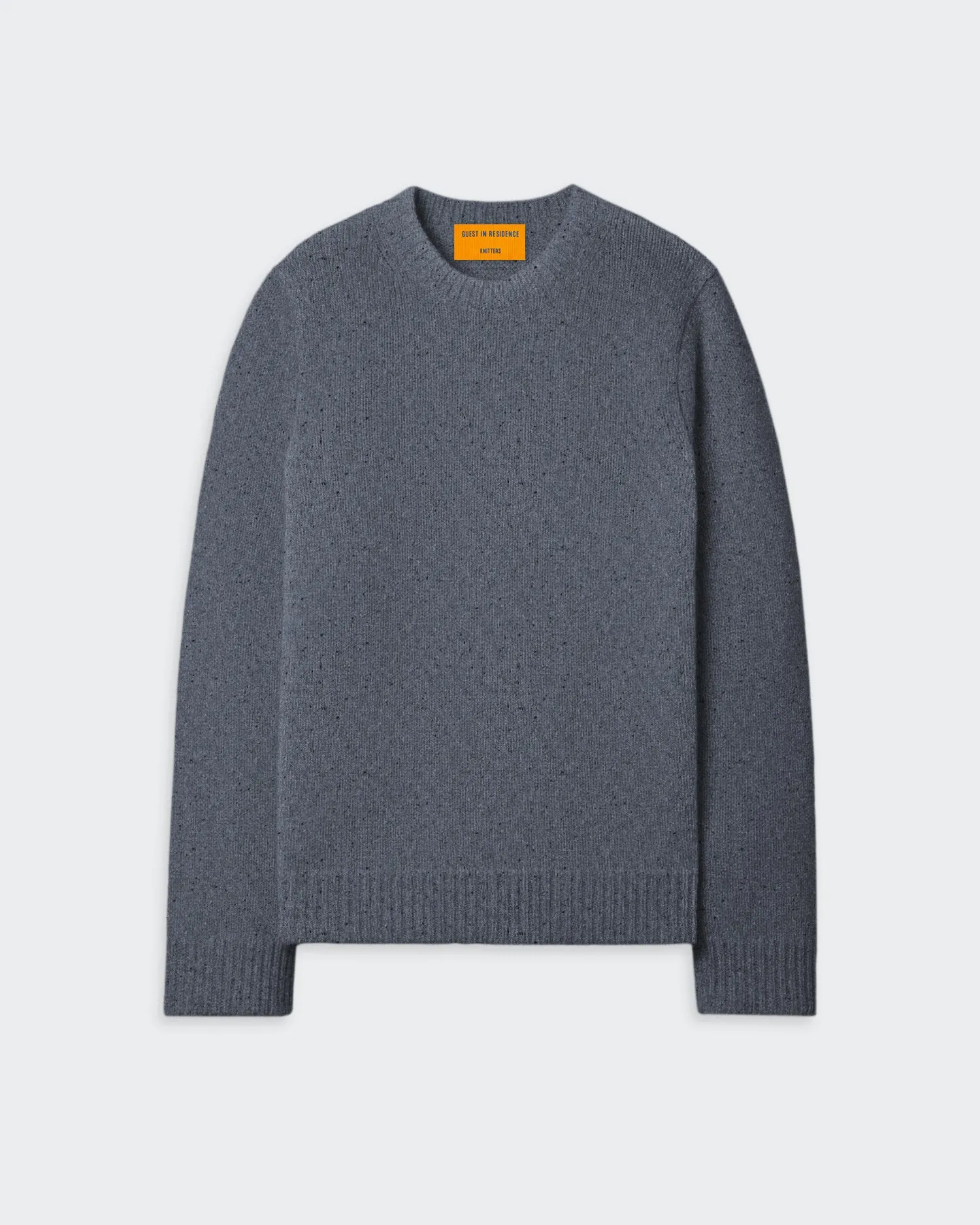 Allday Crew In Recycled Cashmere - Charcoal sold by Guest In Residence