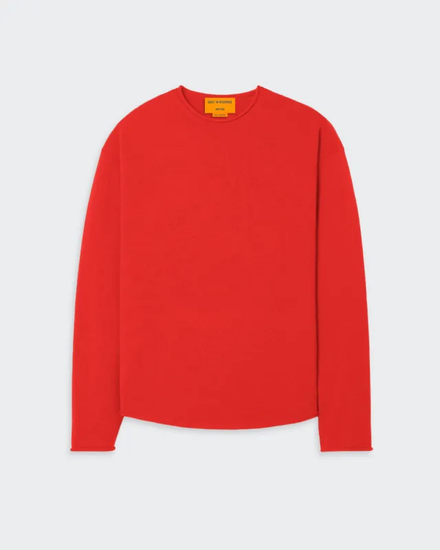 Oversized Crew - Cherry sold by Guest In Residence