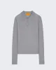 Ls Shrunken Polo - Heather Grey sold by Guest In Residence