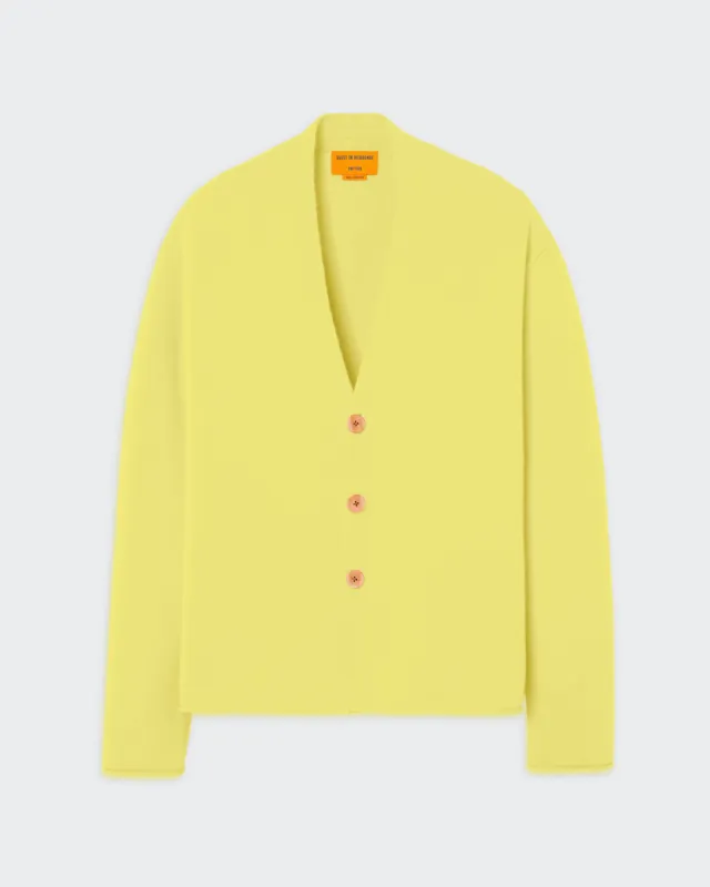 Everywear Cardigan - Lemon sold by Guest In Residence