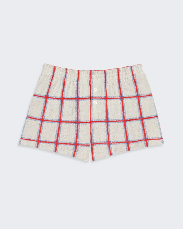 Picnic Plaid Short - Cream Combo sold by Guest In Residence