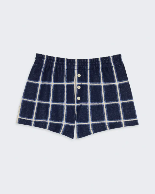 Picnic Plaid Short - Midnight Combo sold by Guest In Residence