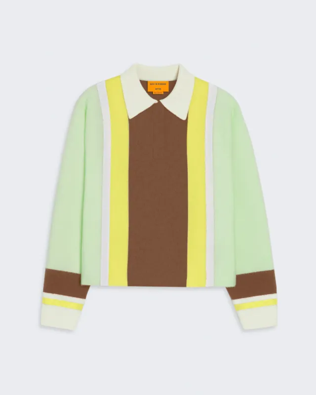 Cropped Stripe Rugby - Mint Combo sold by Guest In Residence