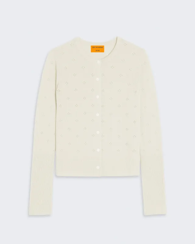 Jane Pointelle Cardigan - Cream sold by Guest In Residence