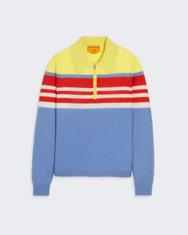 Track Polo - French Blue Combo sold by Guest In Residence