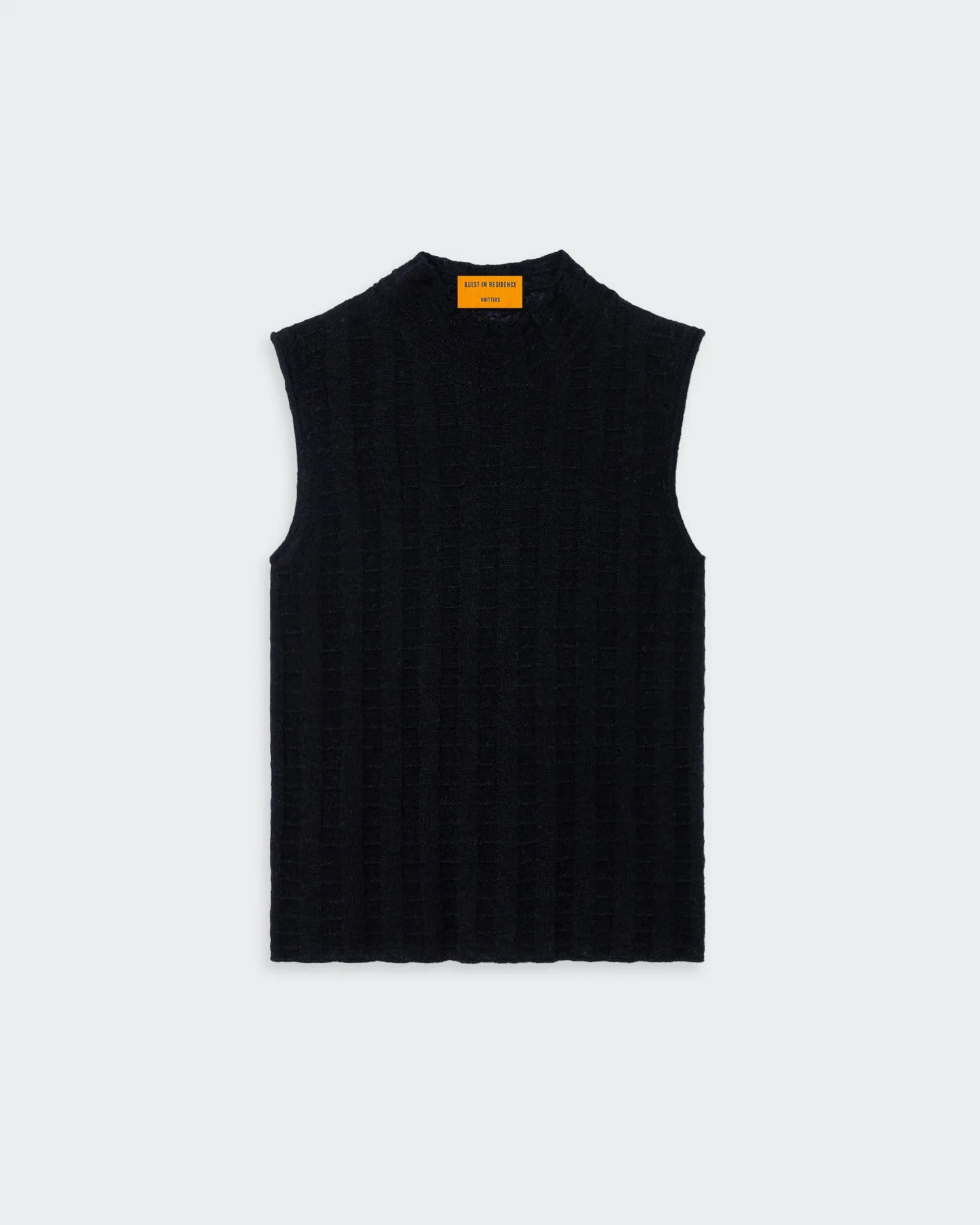 Mock Neck Shell - Black sold by Guest In Residence