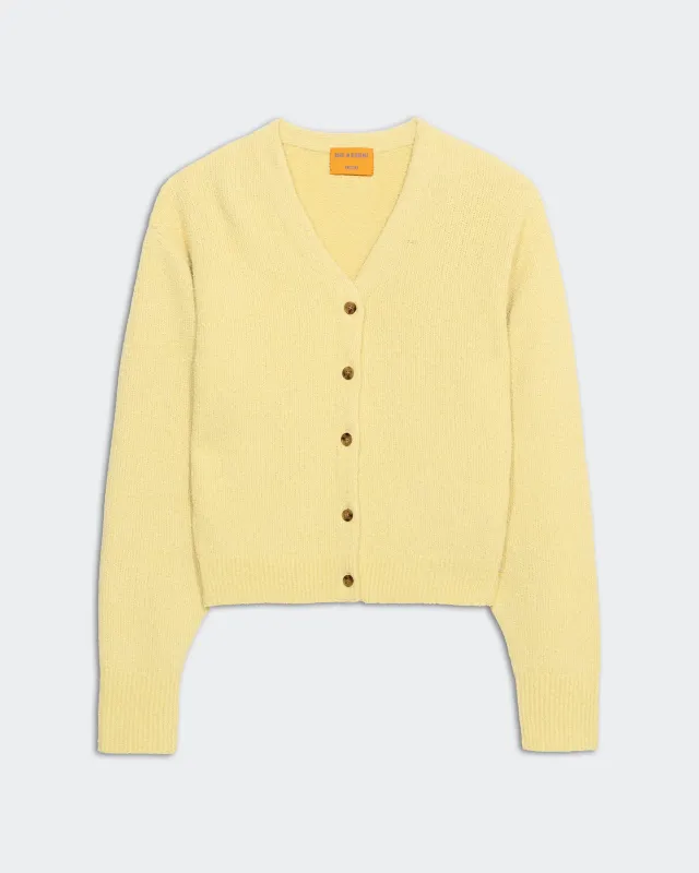 Boucle Collegiate Cardigan - Butter sold by Guest In Residence
