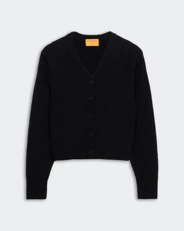 Boucle Collegiate Cardigan - Black sold by Guest In Residence