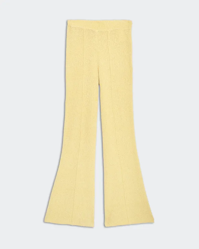 Boucle Flare Pant - Butter sold by Guest In Residence