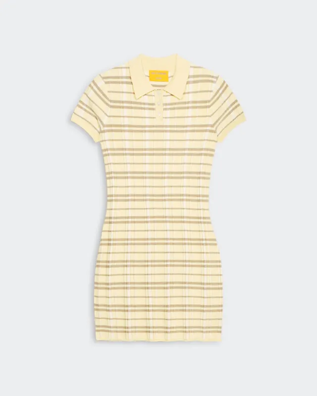 Plaid Polo Dress - Butter Combo sold by Guest In Residence