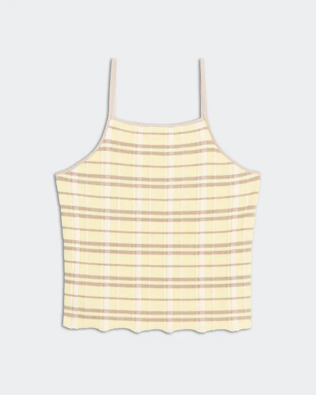 Plaid Tank Top - Butter Combo sold by Guest In Residence