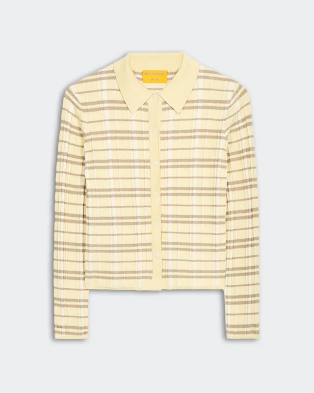 Plaid Elle Shirt - Butter Combo sold by Guest In Residence