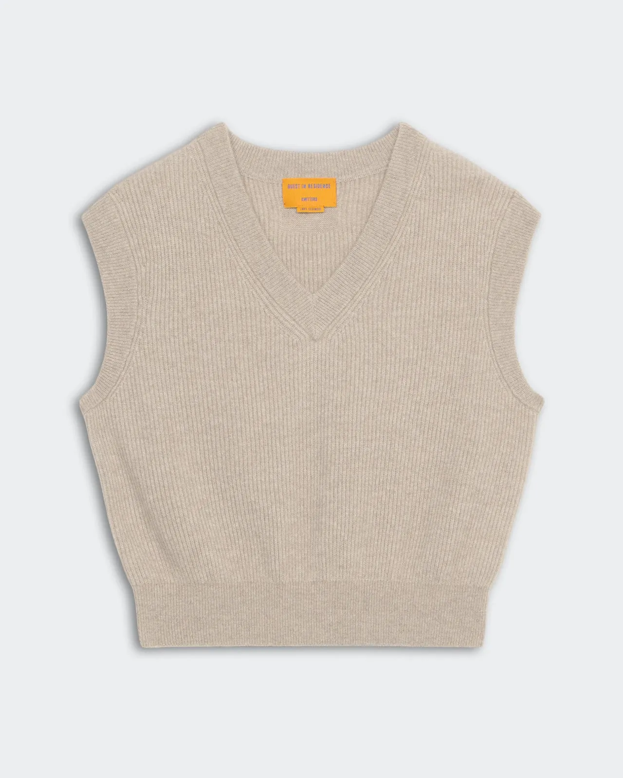 Rib Vest - Taupe sold by Guest In Residence