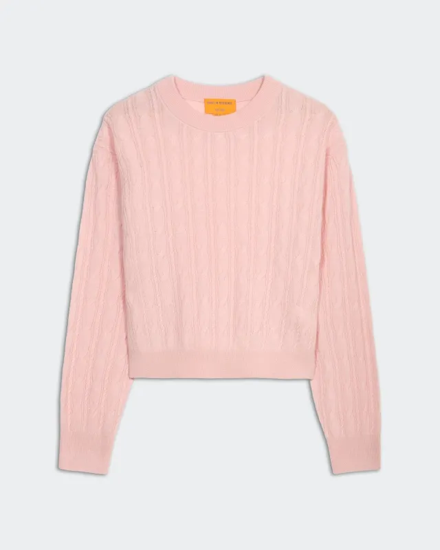 Cable Collegiate Crew - Powder Pink sold by Guest In Residence