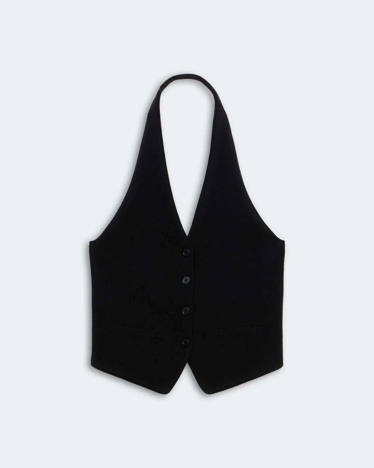 Tailored Halter Vest - Black sold by Guest In Residence