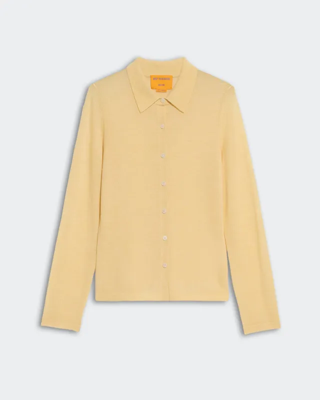 Elle Shirt in Cashmere - Butter sold by Guest In Residence