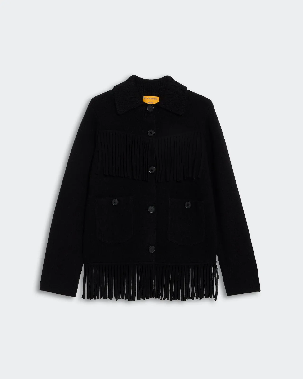 Western Fringe Jacket - Black sold by Guest In Residence
