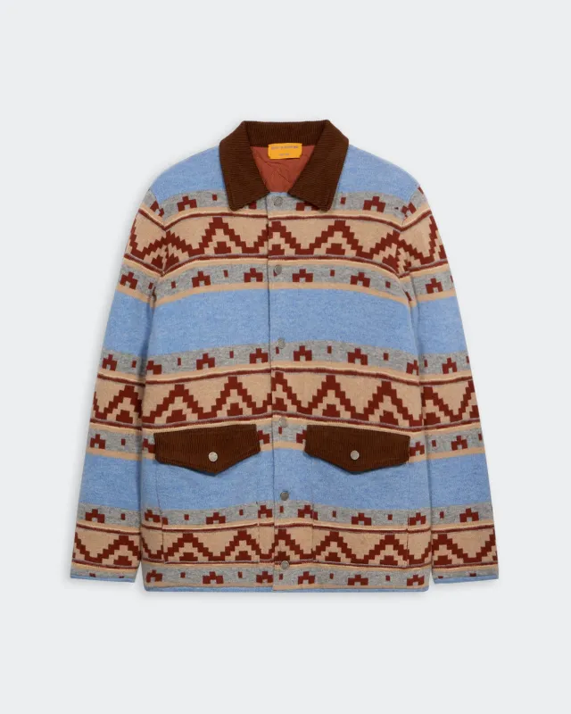 Western Industry Jacket - Heather Blue Combo sold by Guest In Residence