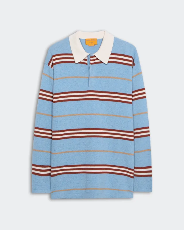 Striped Rugby - Heather Blue Combo sold by Guest In Residence