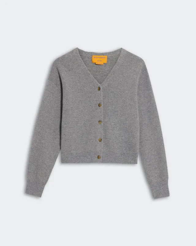 Collegiate Cardigan - Heather Grey sold by Guest In Residence