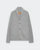 Varsity Cardigan - Heather Grey sold by Guest In Residence