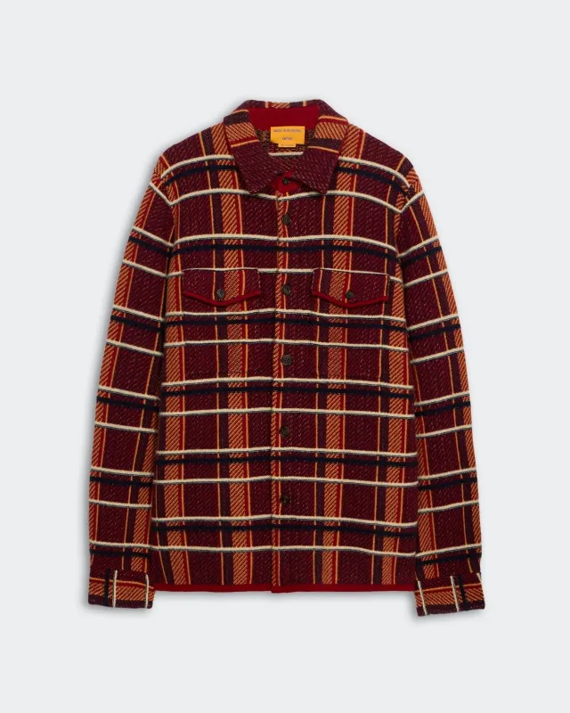 Plaid Work Shirt - Ruby Combo sold by Guest In Residence