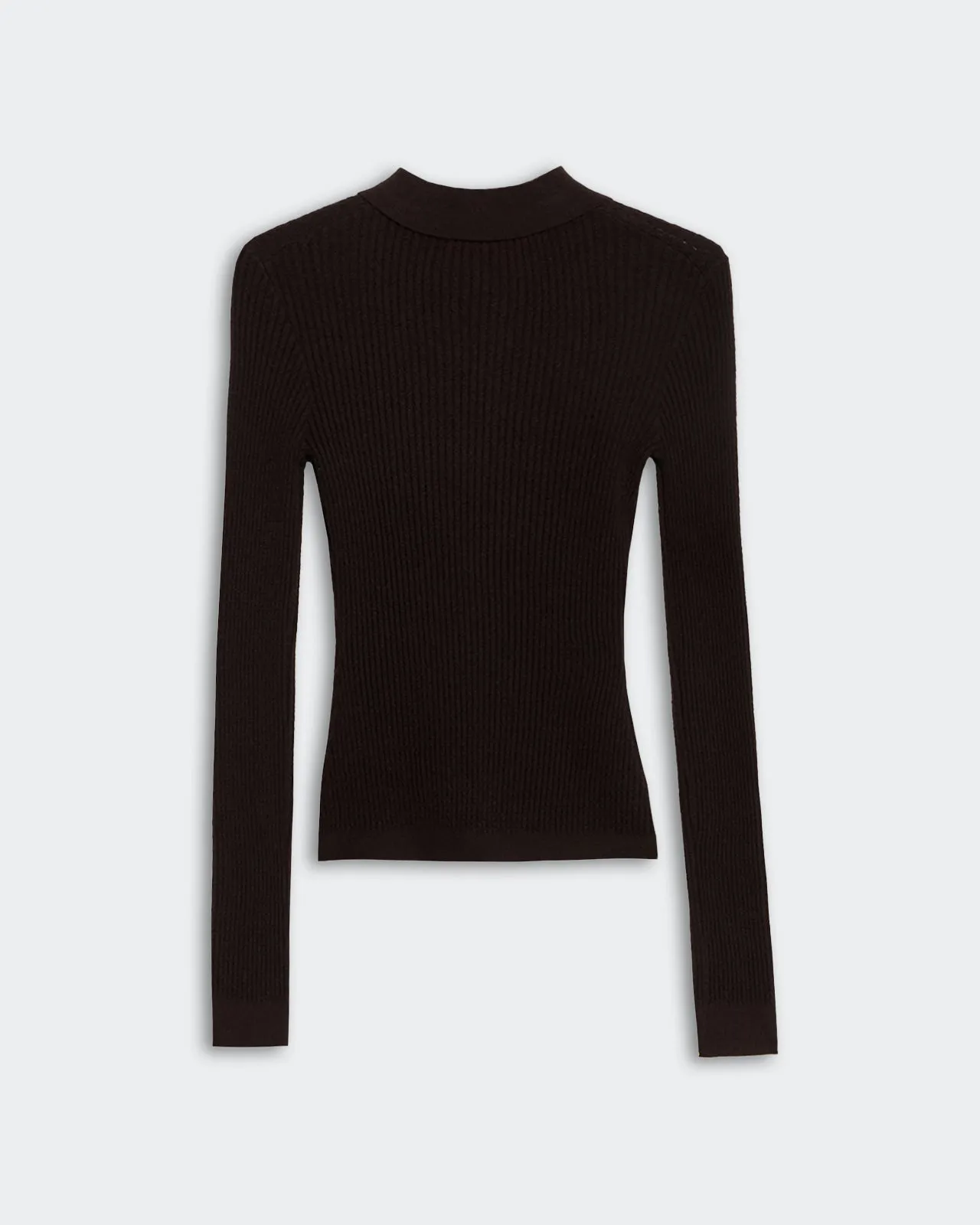 LS Shrunken Polo - Burnt Cocoa sold by Guest In Residence product image thumbnail 2