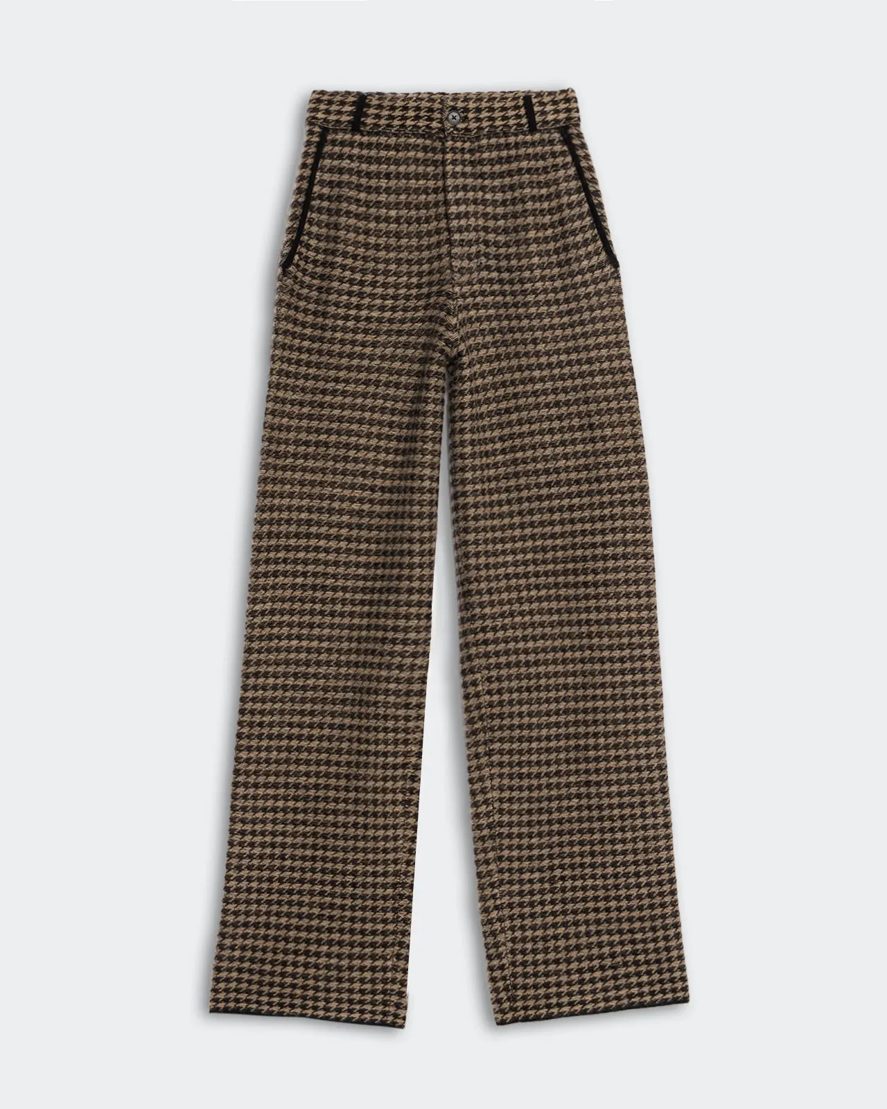 Houndstooth Tailored Trouser - Black Dune sold by Guest In Residence