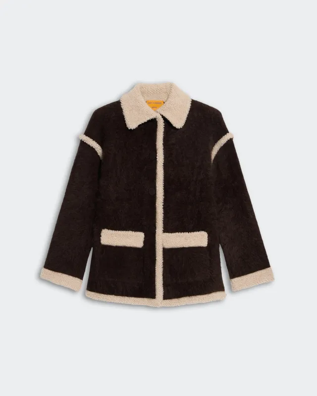 Grizzly Jacket - Burnt Cocoa/Oatmeal sold by Guest In Residence