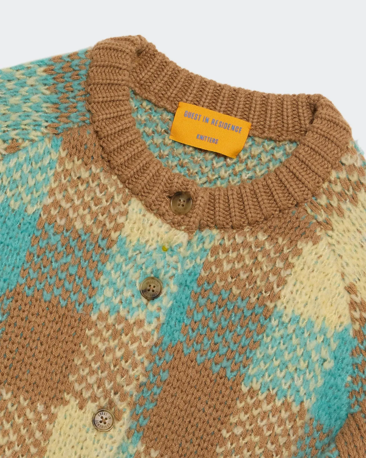 Buffalo Plaid Cardigan - Glacier Combo sold by Guest In Residence product image thumbnail 3