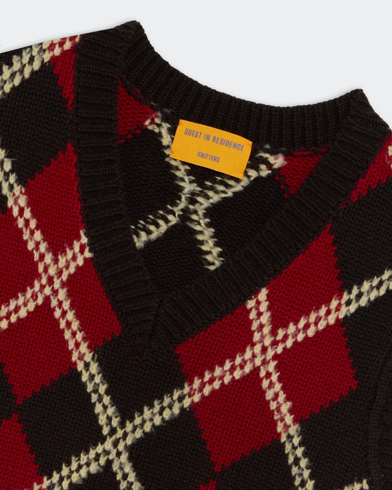 Argyle Vest - Burnt Cocoa Combo sold by Guest In Residence product image thumbnail 3