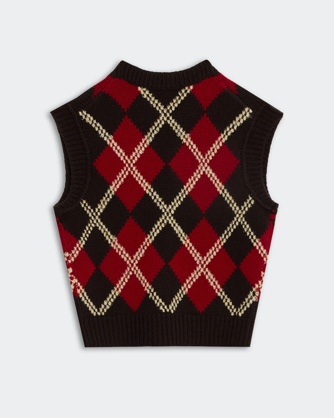 Argyle Vest - Burnt Cocoa Combo sold by Guest In Residence product image thumbnail 2
