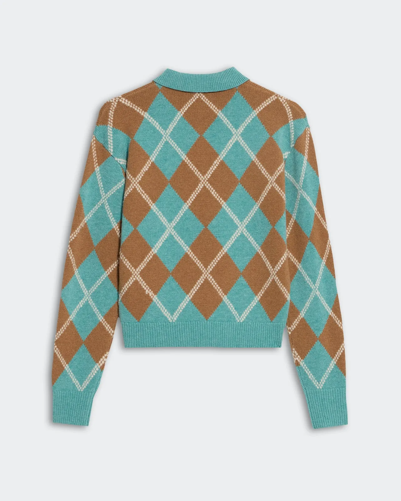 Collegiate Argyle Polo - Glacier Combo sold by Guest In Residence product image thumbnail 2