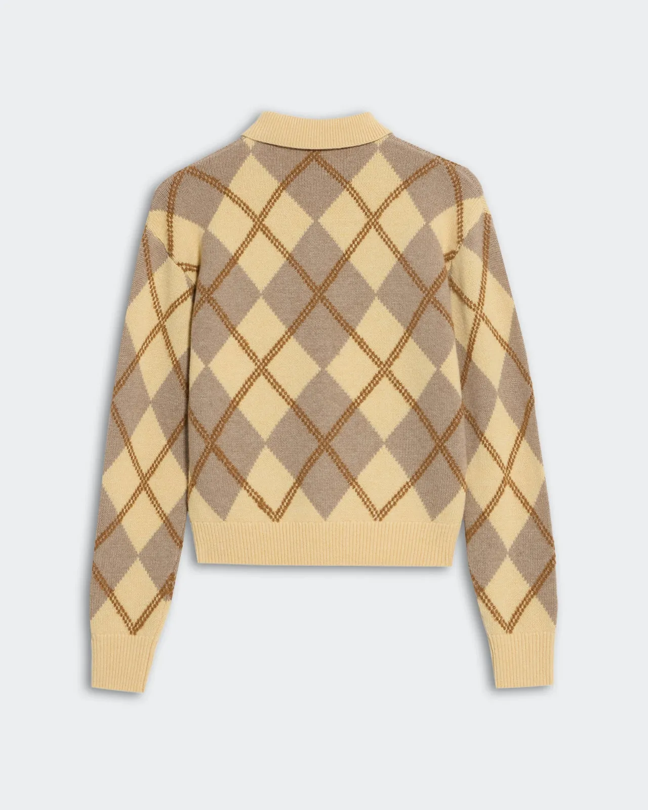 Collegiate Argyle Polo - Butter Combo sold by Guest In Residence product image thumbnail 2