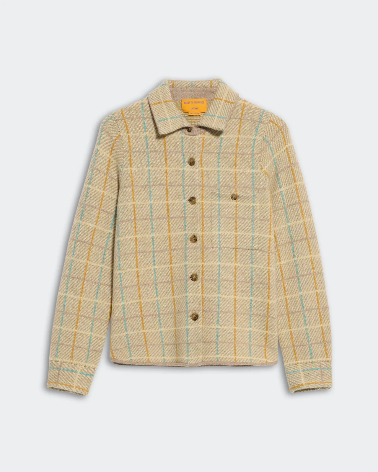 Dylan Plaid Shirt - Taupe Combo sold by Guest In Residence
