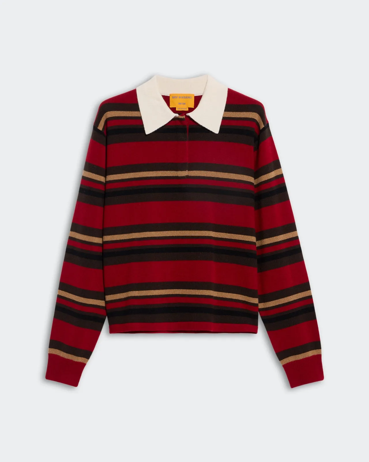 Cropped Stripe Rugby - Ruby Combo sold by Guest In Residence