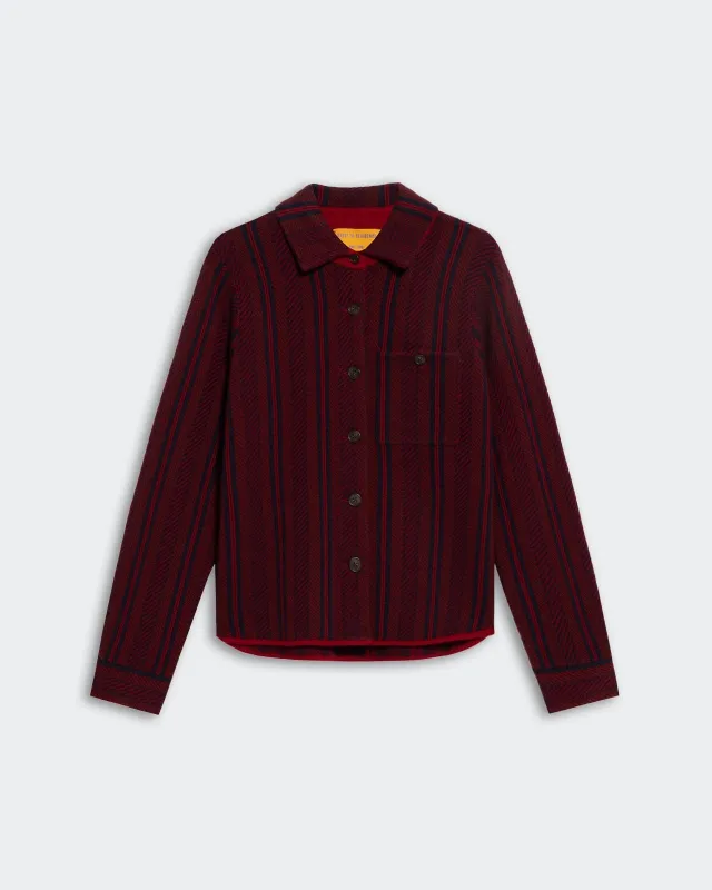 Dylan Stripe Shirt - Ruby Combo made by Guest In Residence