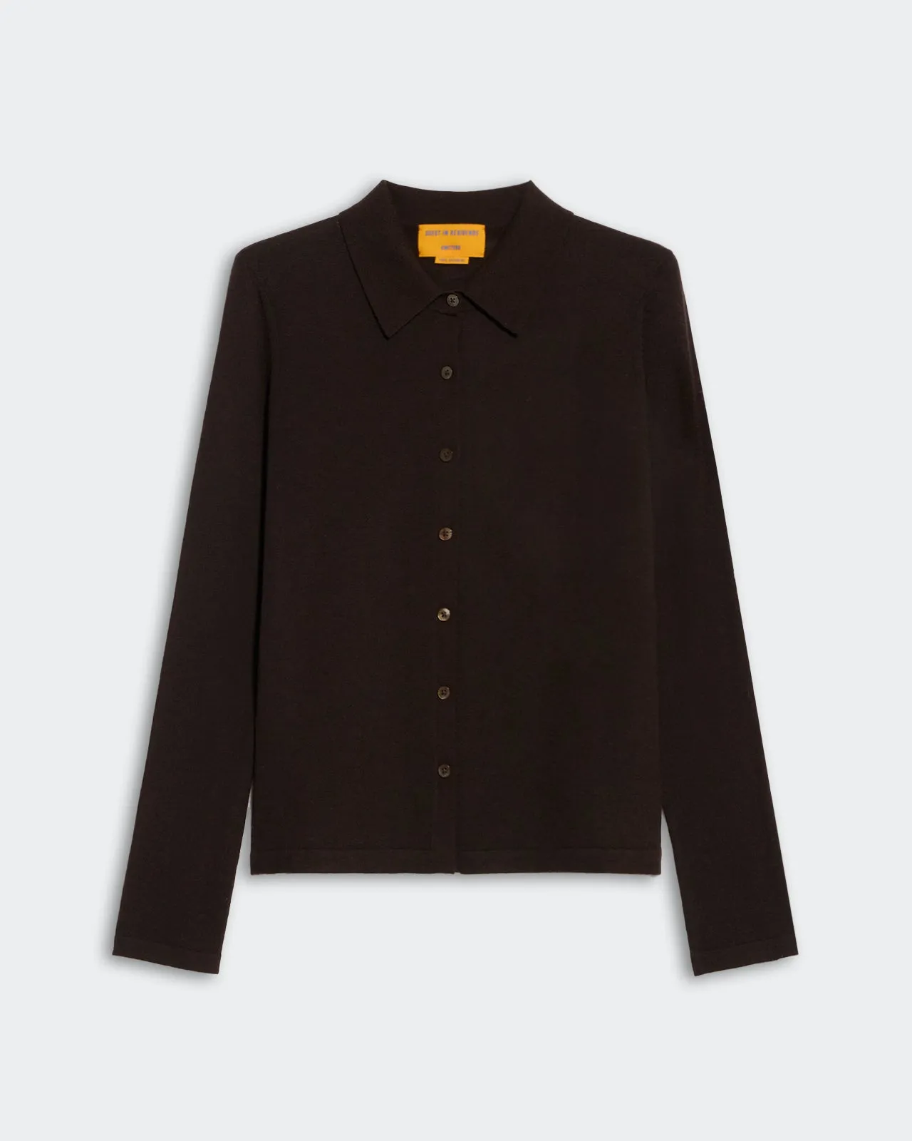 Elle Shirt in Cashmere - Burnt Cocoa sold by Guest In Residence