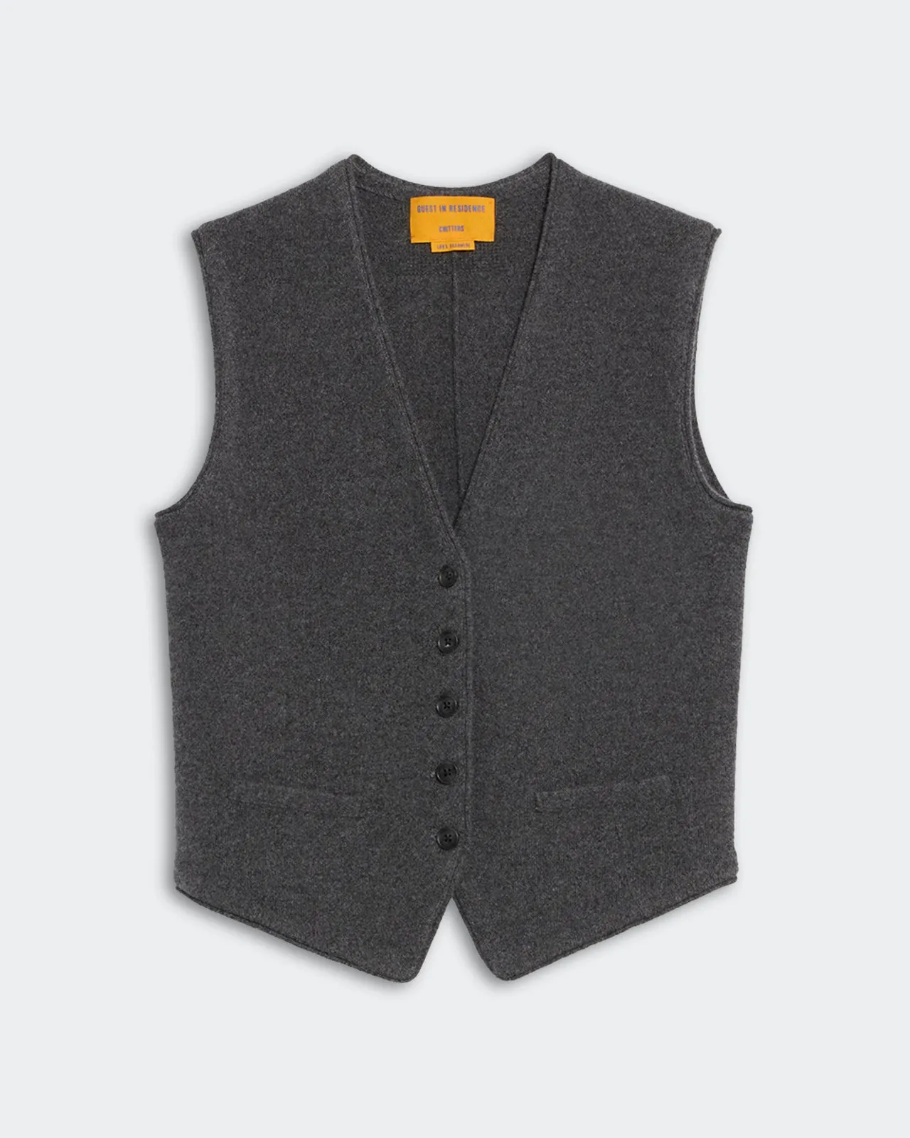 Tailored Vest - Charcoal sold by Guest In Residence