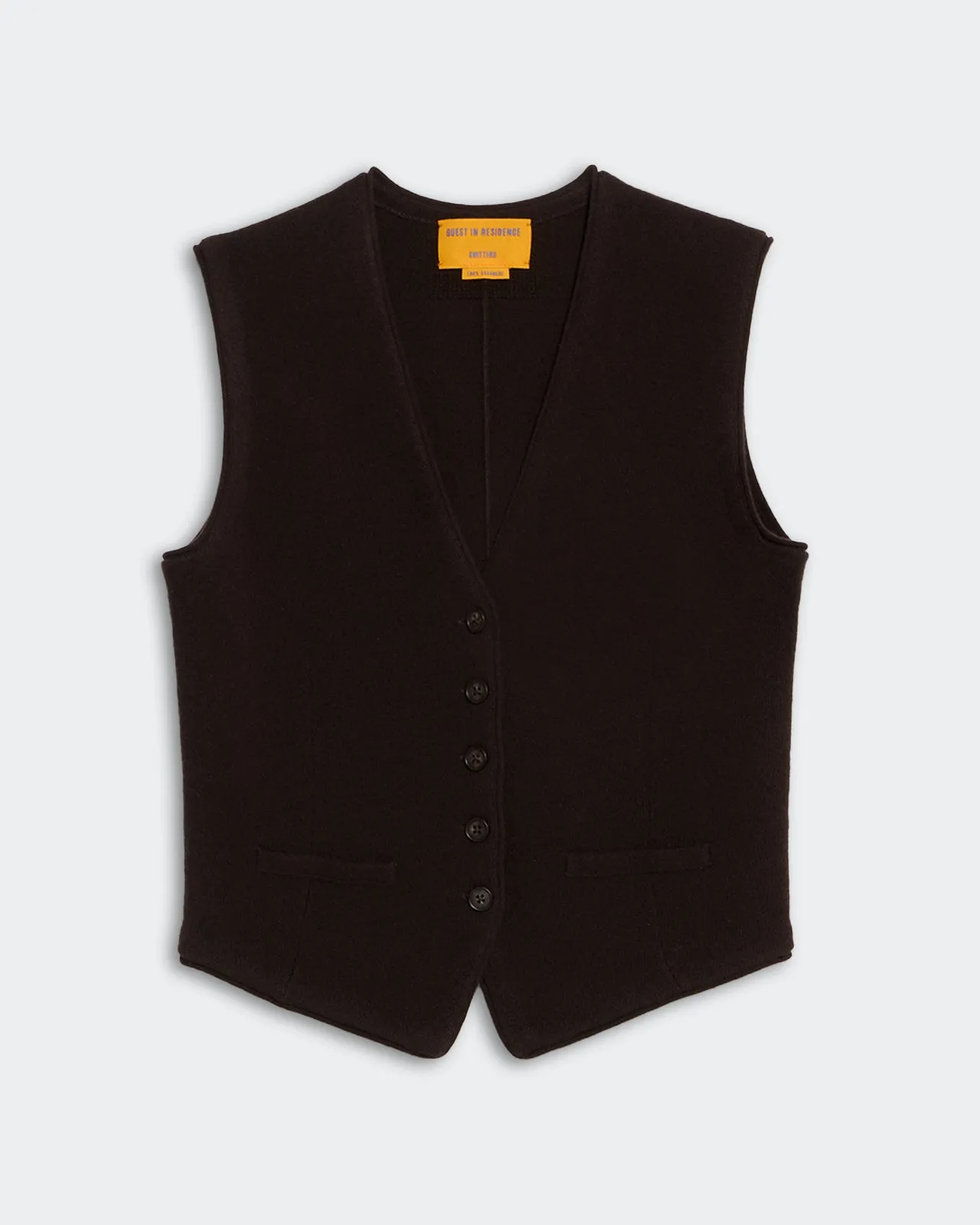 Tailored Vest - Burnt Cocoa sold by Guest In Residence
