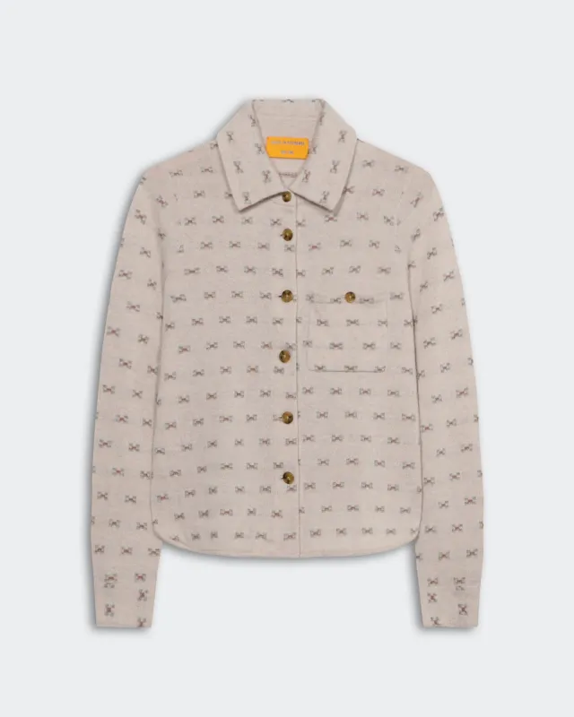 Dylan Tweed Shirt - Sandstone Combo sold by Guest In Residence