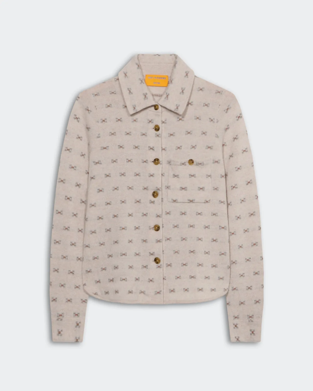 Dylan Tweed Shirt - Sandstone Combo sold by Guest In Residence