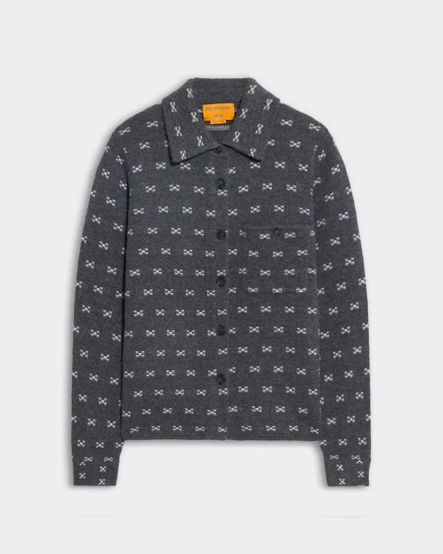 Dylan Tweed Shirt - Charcoal Combo sold by Guest In Residence