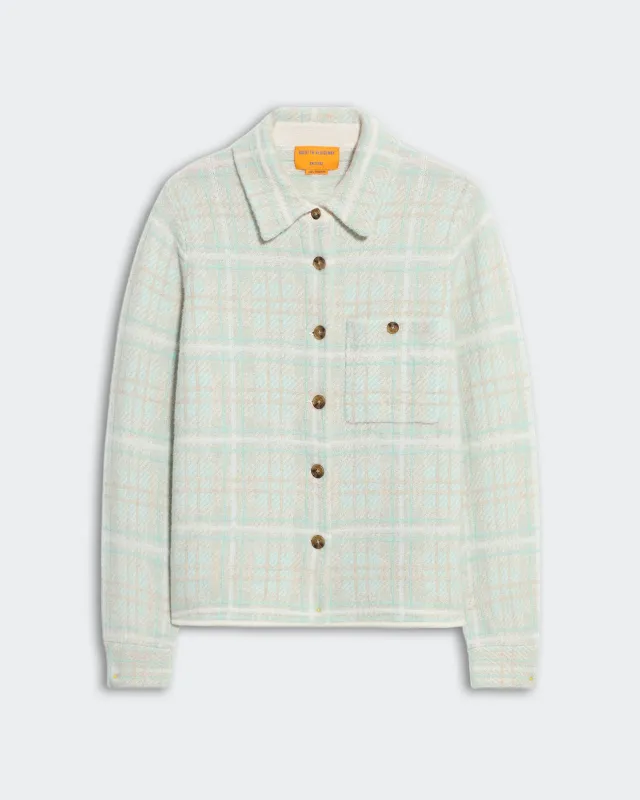Dylan Plaid Shirt - Seaglass Combo sold by Guest In Residence