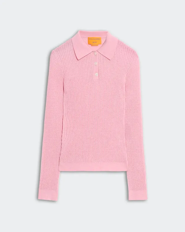 L/S Shrunken Polo - Daybreak sold by Guest In Residence