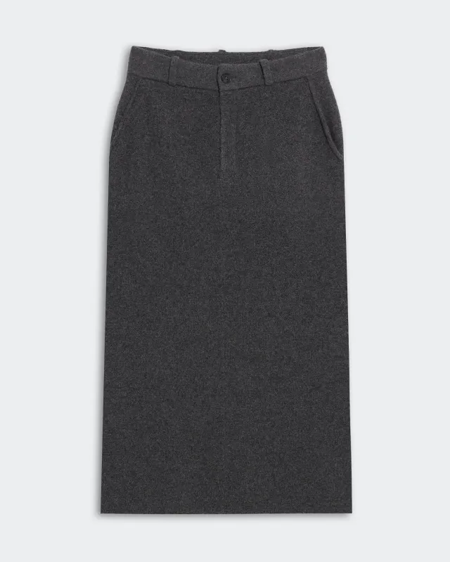 Tailored Skirt - Charcoal sold by Guest In Residence